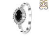 Black Tourmaline & White Topaz Ring BLS-RDR-446.