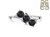 Black Tourmaline & White Topaz Ring BLS-RDR-447.