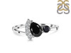 Black Tourmaline & White Topaz Ring BLS-RDR-453.