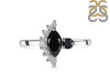 Black Tourmaline & White Topaz Ring BLS-RDR-454.