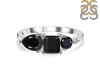 Black Tourmaline & White Topaz Ring BLS-RDR-455.