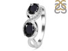 Black Tourmaline & White Topaz Ring BLS-RDR-456.