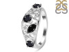 Black Tourmaline & White Topaz Ring BLS-RDR-459.