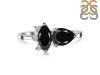 Black Tourmaline & White Topaz Ring BLS-RDR-464.