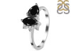 Black Tourmaline & White Topaz Ring BLS-RDR-464.