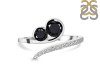 Black Tourmaline & White Topaz Ring BLS-RDR-470.