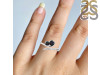 Black Tourmaline & White Topaz Ring BLS-RDR-470.