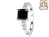 Black Tourmaline & White Topaz Ring BLS-RDR-472.