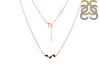 Black Tourmaline & White Topaz Necklace BLS-RDN-460.
