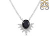 Black Tourmaline & White Topaz Necklace BLS-RN-72.