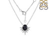 Black Tourmaline & White Topaz Necklace BLS-RN-72.