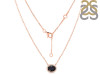 Black Tourmaline & White Topaz Necklace BLS-RN-85.