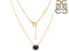 Black Tourmaline & White Topaz Necklace BLS-RN-85.