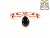 Black Tourmaline & White Topaz Ring BLS-RR-374.