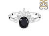 Black Tourmaline & White Topaz Ring BLS-RR-405.