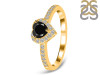  Black Tourmaline & White Topaz Ring BLS-RR-423.