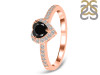  Black Tourmaline & White Topaz Ring BLS-RR-423.
