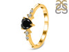  Black Tourmaline & White Topaz Ring BLS-RR-424.