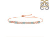 Smoky & White Topaz Bracelet With Adjustable Camera Lock SMY-RDB-126.
