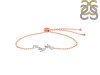 Tourmaline & White Topaz Bracelet With Adjustable Camera Lock TRM-RDB-145.
