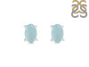 Blue Chalcedony Stud Earring BLX-RDE-1154.