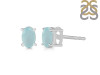 Blue Chalcedony Stud Earring BLX-RDE-1154.