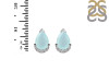 Blue Chalcedony & White Topaz Stud Earring BLX-RDE-1262.