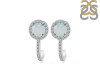 Blue Chalcedony & White Topaz Stud Earring BLX-RDE-1264.