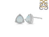Blue Chalcedony & White Topaz Stud Earring BLX-RDE-1269.