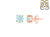 Blue Chalcedony Stud Earring BLX-RDE-1353.