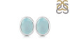 Blue Chalcedony Stud Earring BLX-RDE-1370.