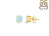 Blue Chalcedony Stud Earring BLX-RDE-1436.