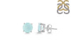 Blue Chalcedony Stud Earring BLX-RDE-1436.