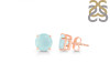 Blue Chalcedony Stud Earring BLX-RDE-1437.