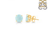 Blue Chalcedony Stud Earring BLX-RDE-1437.