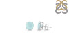 Blue Chalcedony Stud Earring BLX-RDE-1438.