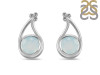 Blue Chalcedony Stud Earring BLX-RDE-19.
