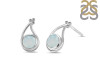 Blue Chalcedony Stud Earring BLX-RDE-19.