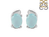 Blue Chalcedony Stud Earring BLX-RDE-28.
