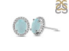 Blue Chalcedony Stud Earring BLX-RDE-34.