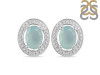 Blue Chalcedony Stud Earring BLX-RDE-35.