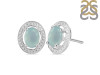 Blue Chalcedony Stud Earring BLX-RDE-35.