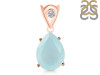 Blue Chalcedony Pendant BLX-RDP-481-V-LOOP.