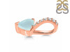 Blue Chalcedony & White Topaz Pendant BLX-RDP-540.