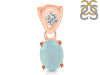Blue Chalcedony Pendant BLX-RDP-551-V-LOOP.