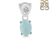 Blue Chalcedony Pendant BLX-RDP-551-V-LOOP.