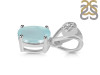 Blue Chalcedony Pendant BLX-RDP-551-V-LOOP.