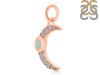 Blue Chalcedony & White Topaz Pendant BLX-RDP-691.