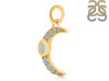 Blue Chalcedony & White Topaz Pendant BLX-RDP-691.