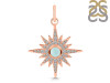 Blue Chalcedony & White Topaz Pendant BLX-RDP-693.